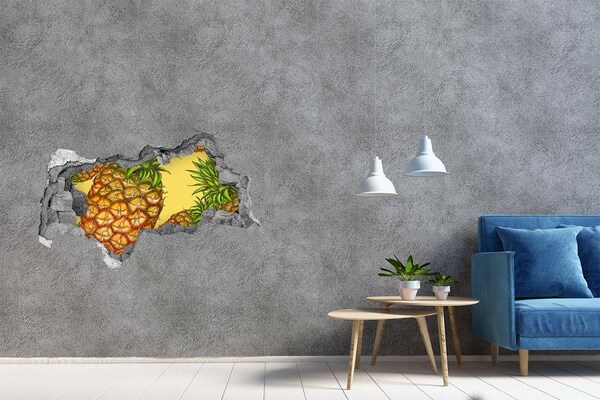 Hole wall sticker Pineapple