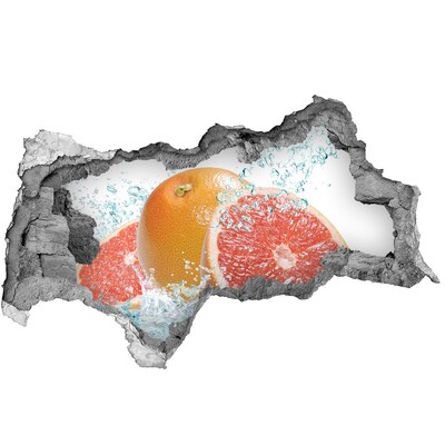 Hole wall sticker Fruit paradise with a waterfall