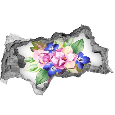 Hole wall sticker Bouquet of flowers