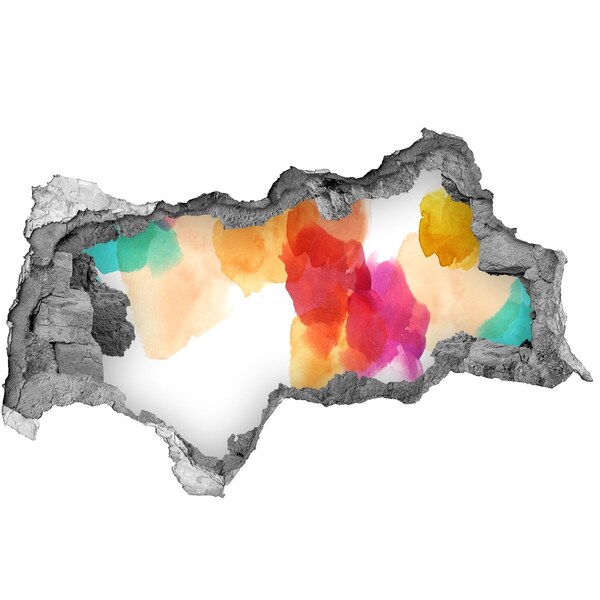 Hole in the wall decal Colorful hole in the wall