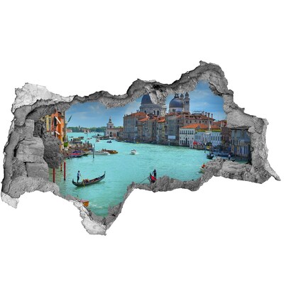 Hole wall sticker Venice in the light of day