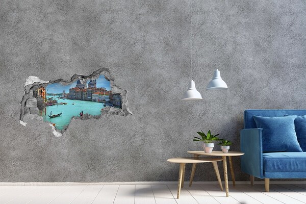 Hole wall sticker Venice in the light of day