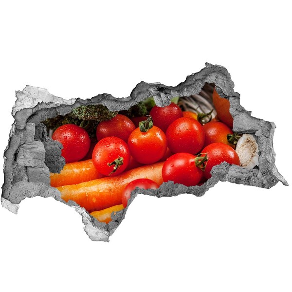 Hole in the wall decal Vegetables