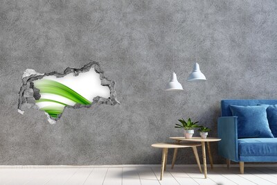 Hole in the wall decal Wave abstraction