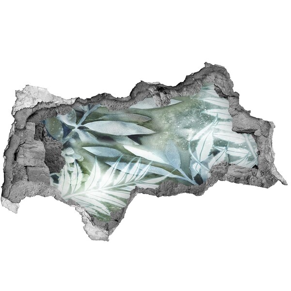 Hole wall sticker A green oasis in a hole in the wall