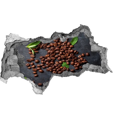 Hole in the wall decal Coffee beans