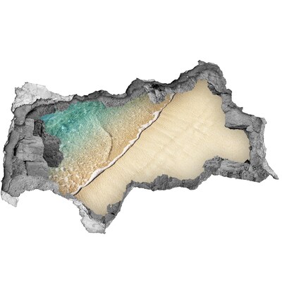 Hole in the wall sticker Caribbean Beach Through a Hole in the Wall