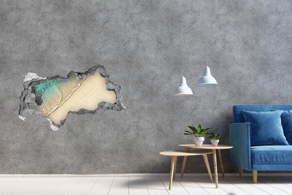 Hole in the wall sticker Beach wave