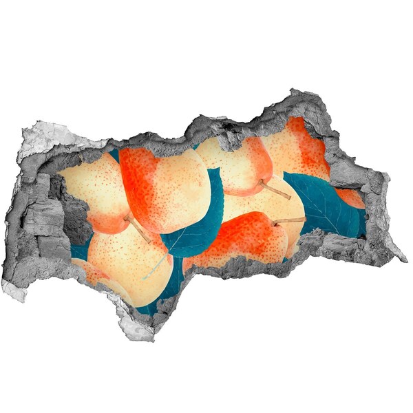 Hole wall sticker Fruit paradise behind the wall