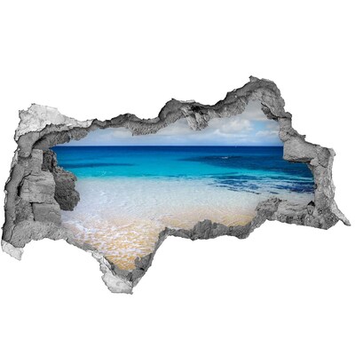 Hole in the wall decal Caribbean Beach Through a Hole in the Wall
