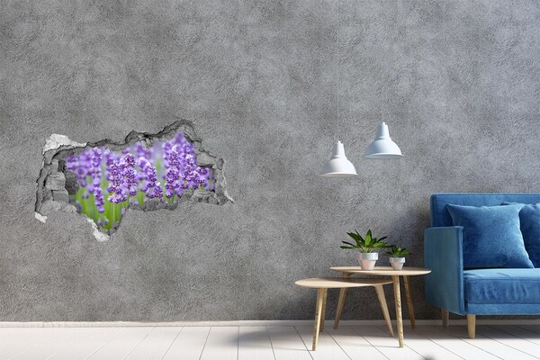 Hole in the wall sticker Lavender