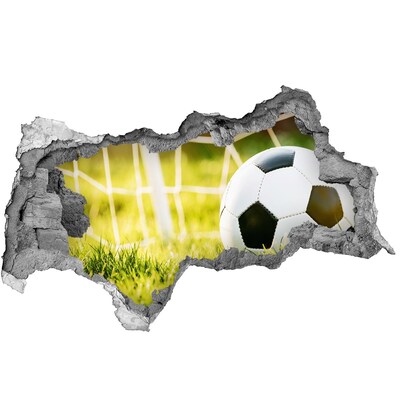 Hole in the wall sticker Goal on the pitch