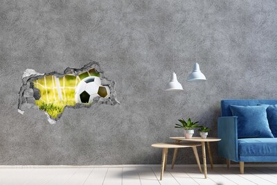 Hole in the wall sticker Goal on the pitch