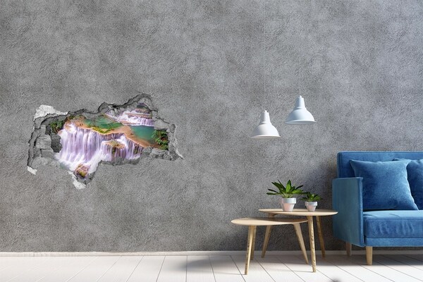 Hole in the wall decal Waterfalls in Paradise
