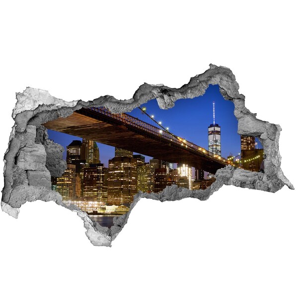 Hole in the wall decal Manhattan New York