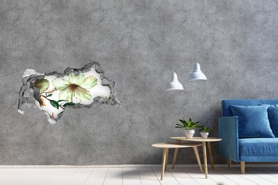 Hole wall sticker Hibiscus flowers