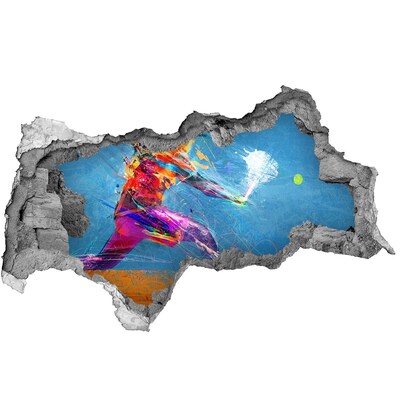 Hole in the wall sticker Immersion in colors