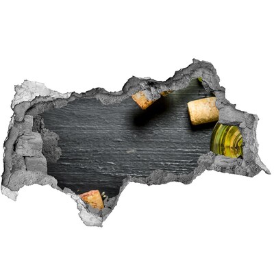 Hole wall sticker White wine and fruit