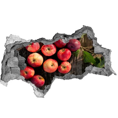 Hole wall sticker Apple paradise in ruins