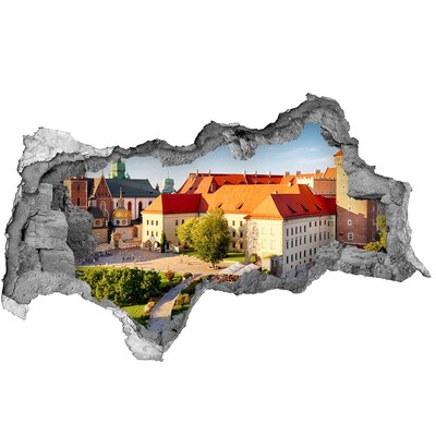 Hole in the wall sticker A castle in a picturesque setting