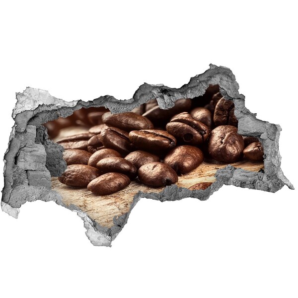 Hole in the wall decal Coffee beans