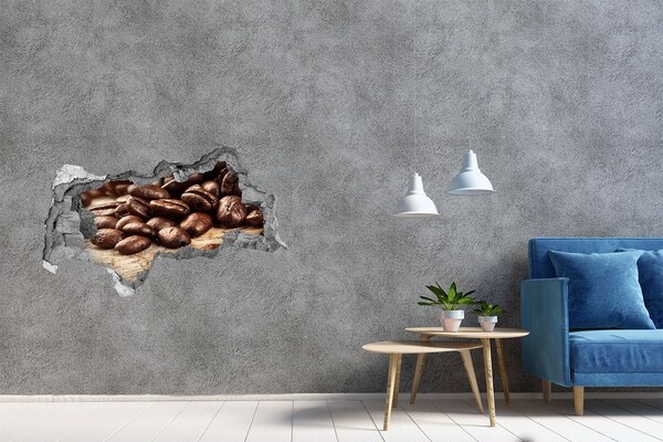 Hole in the wall decal Coffee in the heart of the wall