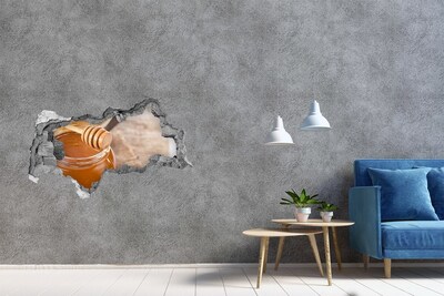 Hole in the wall decal Honey