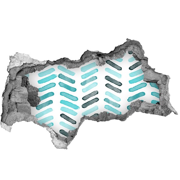 Hole in the wall sticker Interior in a modern style