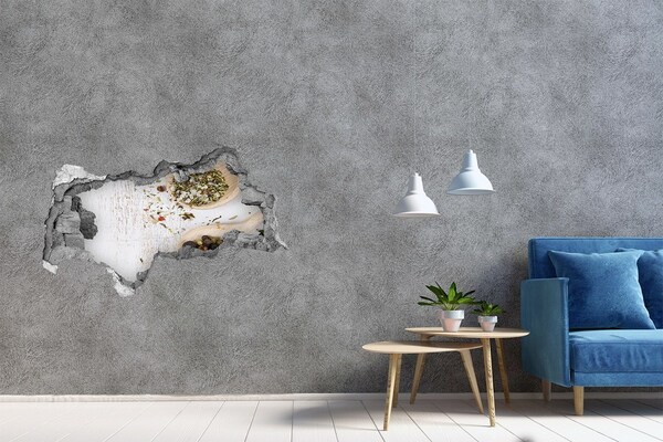 Hole in the wall decal Spice explosion