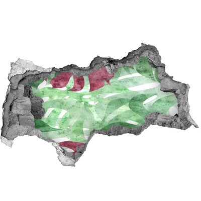 Hole in the wall sticker Tropical jungle