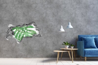 Hole wall sticker Monster