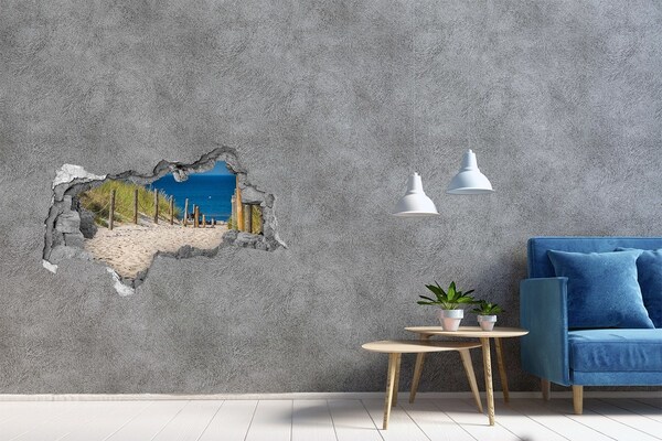 Hole in the wall sticker Coastal dunes