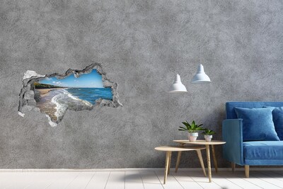 Hole in the wall sticker Sea view