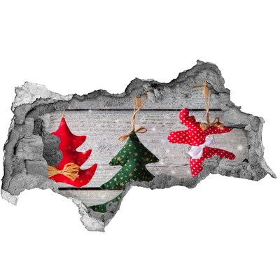 Hole in the wall sticker Hole in the wall Christmas decoration