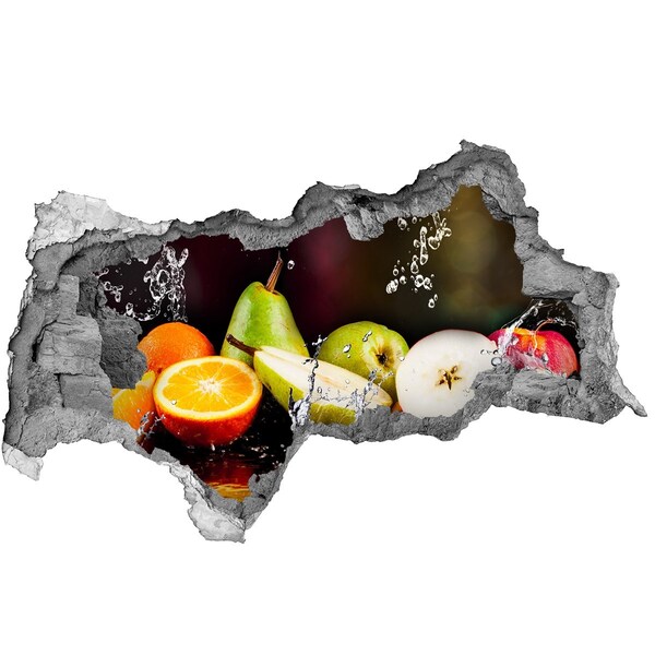 Hole in the wall decal Fruit paradise behind the wall