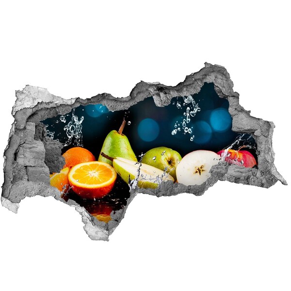 Hole in the wall decal Fruit and water