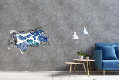 Hole wall sticker Elements of mandala