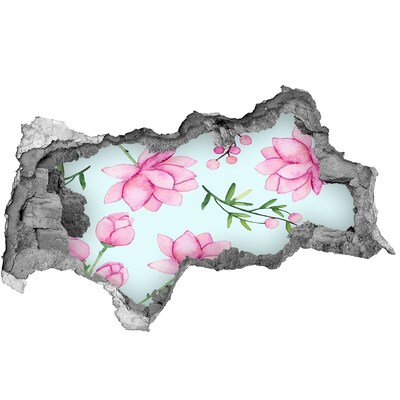 Hole in the wall decal A floral dream behind the walls