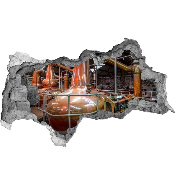 Hole wall sticker Interior of a whisky distillery