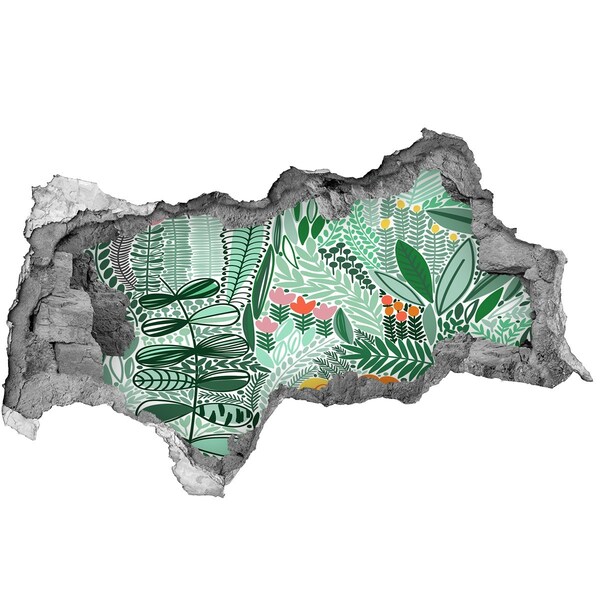 Hole in the wall decal Hole in the Wall Flower Garden