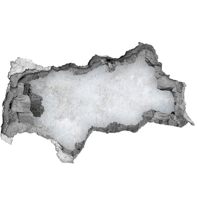 Hole in the wall sticker A damaged wall with a blue background