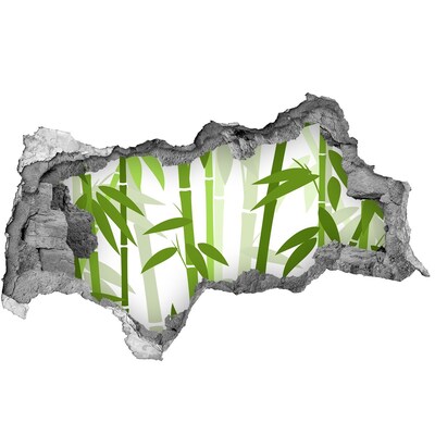 Hole in the wall decal Bamboo in a hole in the wall