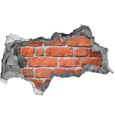 Hole in the wall sticker Brick wall