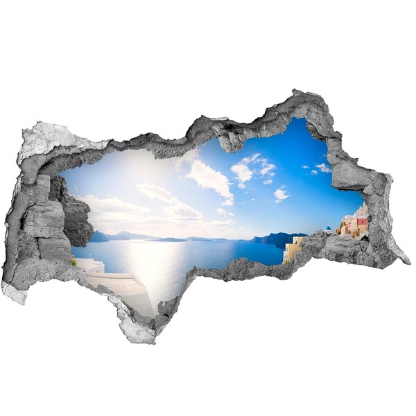 Hole wall sticker Sea view from Greece