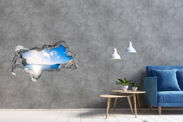 Hole wall sticker Sea view from Greece