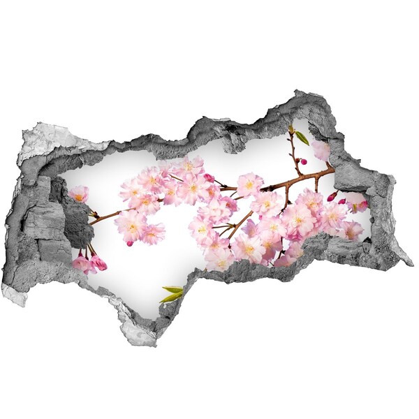 Hole in the wall decal Blossom cherry tree in a hole in the wall