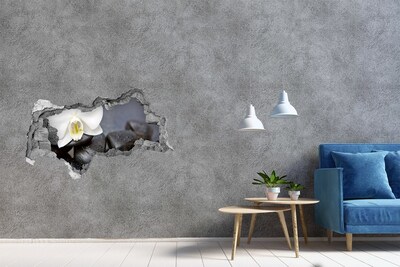 Hole wall sticker Orchid