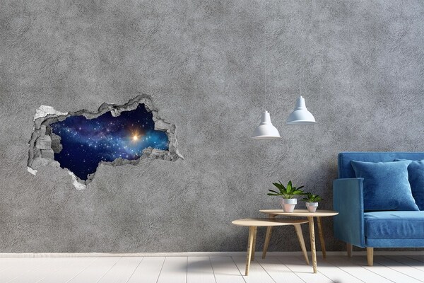 Hole in the wall sticker Cosmic Space