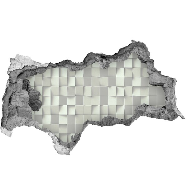 Hole wall sticker Modern mosaic in concrete