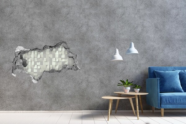 Hole wall sticker Geometric background